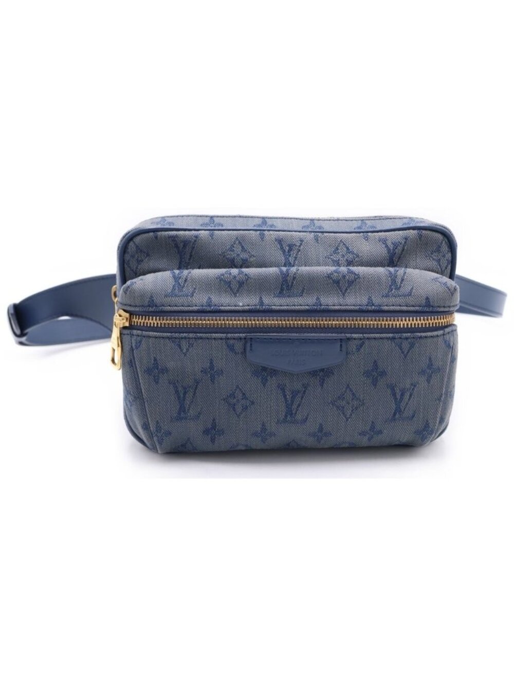 Louis Vuitton Bum Bag Outdoor Monogram Denim Navy Blue